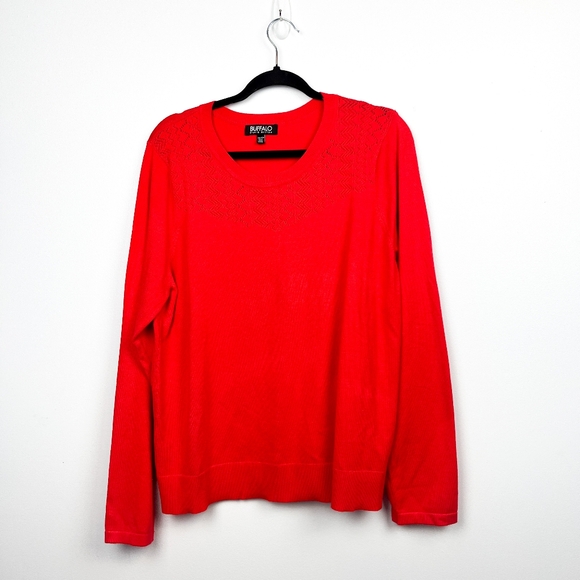 Buffalo David Bitton Sweaters - Buffalo by David Bitton Long Sleeve Red Light Sweater/Shirt